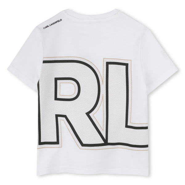 White KARL Logo Tee