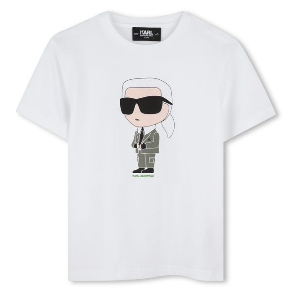 White Mini Karl Graphic Tee