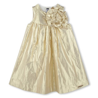 Gold Yellow Ceremony Flower Dress