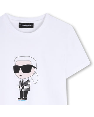 White Mini Karl Tee