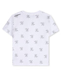 White KL Allover Tee