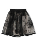 Black Tulle 3D Flower Skirt