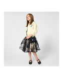 Black Tulle 3D Flower Skirt