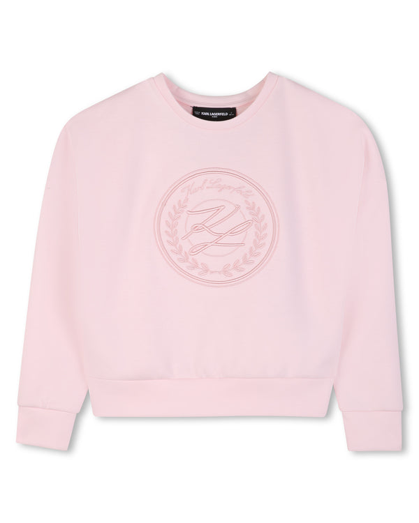 Pink KL Embroidered Emblem Crewneck