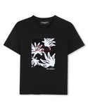 Black Flip Sequin Karl Tee