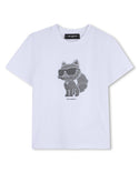 White Sequin Choupette Tee