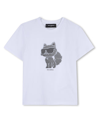 White Sequin Choupette Tee