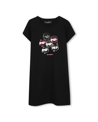 Black Choupette and Karl T-Shirt Dress