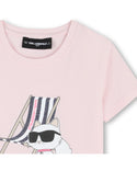 Pink Short Sleeve Choupette Beach Tee
