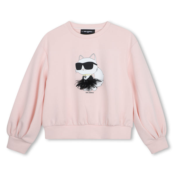 Pink Choupette Graphic Crewneck