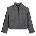Dark Grey Rhinestone Jacket
