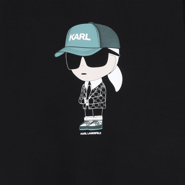 Black Mini Karl Crewneck