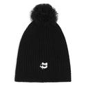Black Pompom Beanie
