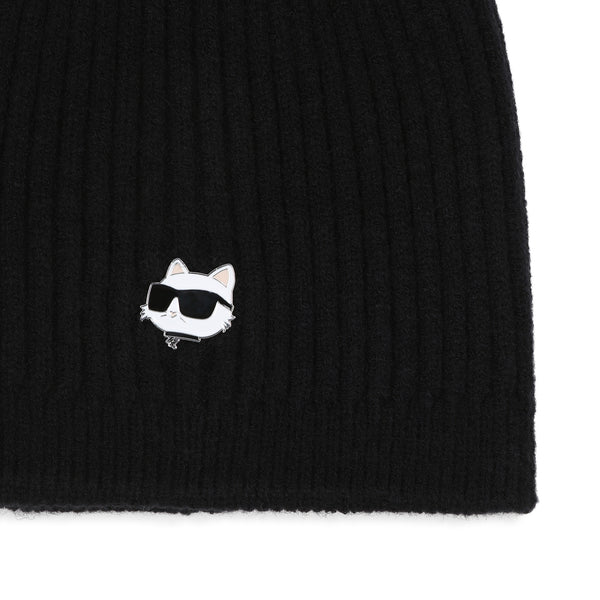Black Pompom Beanie
