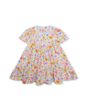 White Doozle Toddg Waterly Flower Print Dress