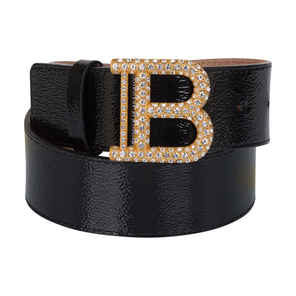 Black Leather B Belt