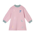 Pink Stella Patches Fleece Dress