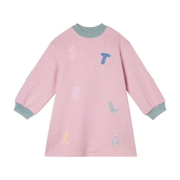Pink Stella Patches Fleece Dress
