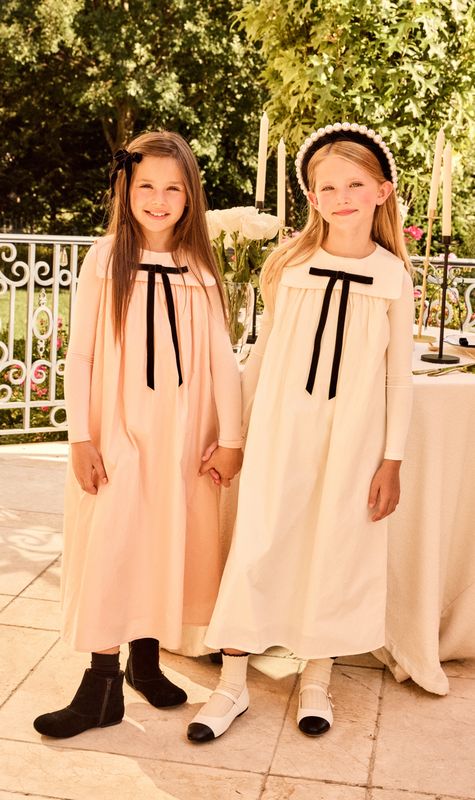 Ivory Taffeta Bow Maxi Jumper