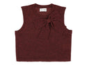 Burgundy Zahara Bow Sweater Vest