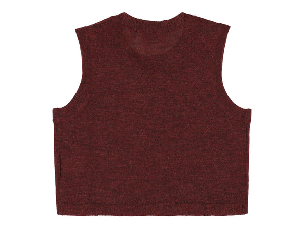 Burgundy Zahara Bow Sweater Vest