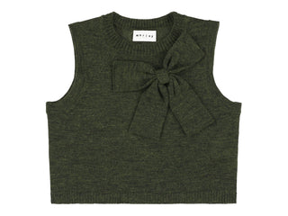 Green Zahara Bow Sweater Vest
