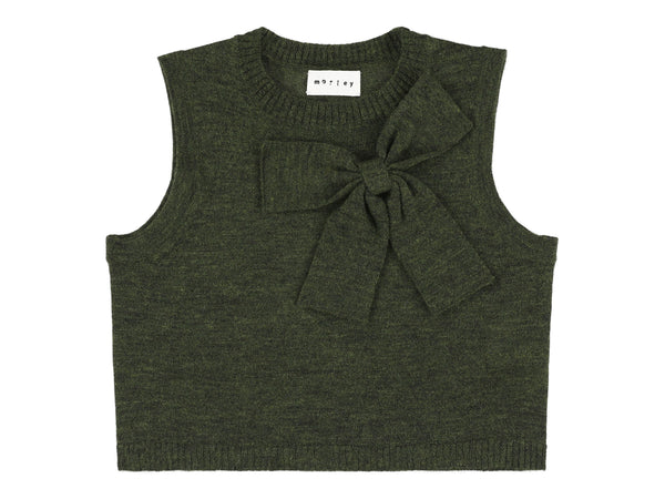 Green Zahara Bow Sweater Vest