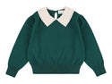 Dark Green Zamora Wool Cropped Sweater