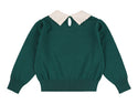 Dark Green Zamora Wool Cropped Sweater