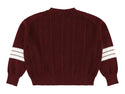 Dark Red Zeedonk Cashmere Crewneck Sweater