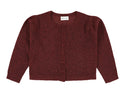 Burgundy Zerah Wool Cardigan