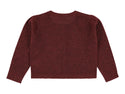 Burgundy Zerah Wool Cardigan