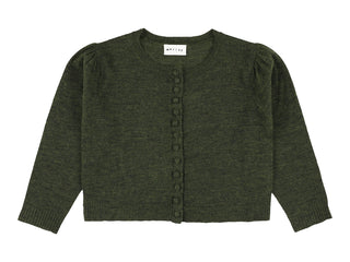 Green Zerah Wool Cardigan