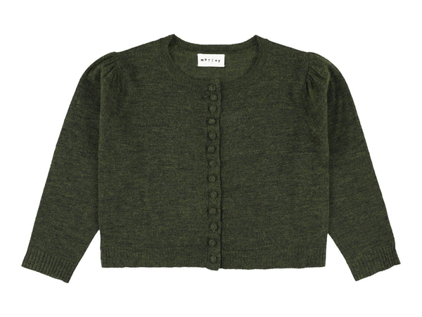 Green Zerah Wool Cardigan