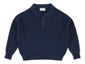 Navy Zietse Knit Polo