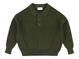 Green Zietse Knit Polo