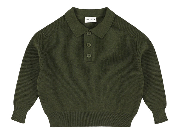 Green Zietse Knit Polo