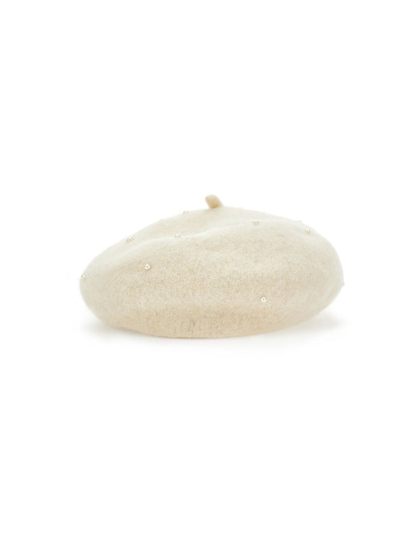 Ivory Pearl Beret