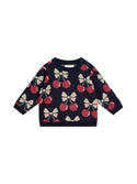 Indigo Cherry Pie Knit Sweater