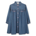 Denim Power Fringe Dress