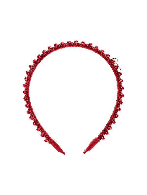 Red Beaded Headband