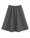 Grey Scuba Long Length Skirt