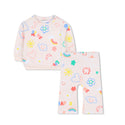 Pink Happy Print Crewneck and Pants