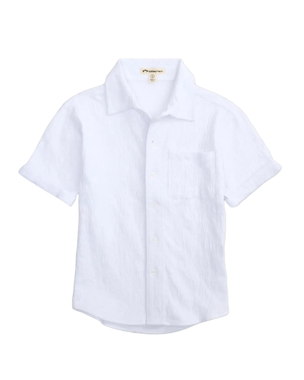 White Beach Short Sleeve Shirt