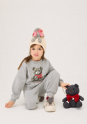 Gray Teddy Bear Crewneck