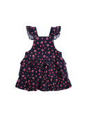 Indigo Cherry Pie Pinafore Cord Dress
