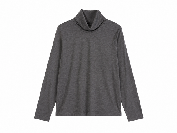 Grey Modal Turtleneck