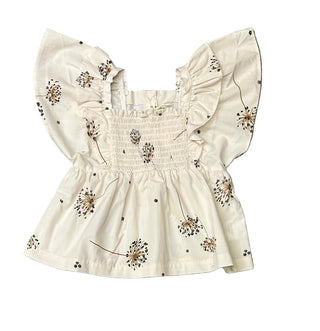 Ivory Dandelion Flutter Blouse