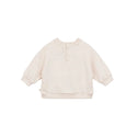 Heathered Sand Baby Flower Crewneck