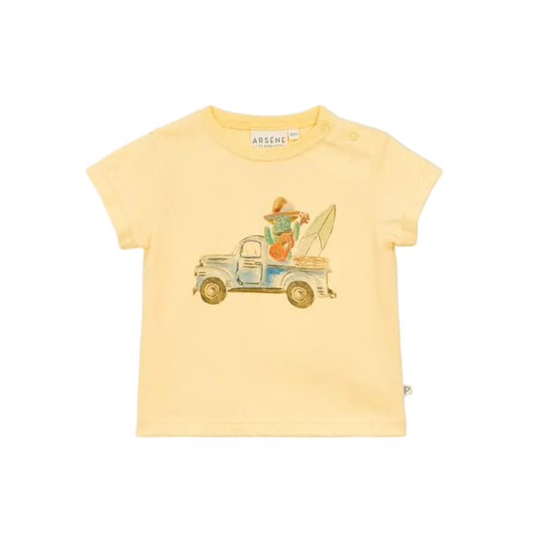 Yellow Baby Surf Truck Tee
